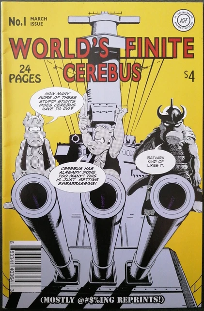 World's Finite Cerebus#1 2018, Cerebus The Aardvark, VFN/NM