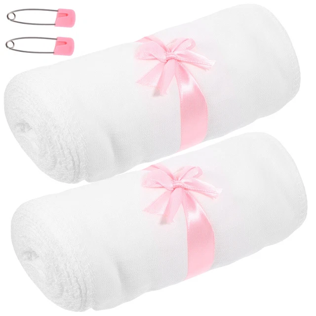2 ROLLS POSTPARTUM Belly Band Cotton Maternity Recovery (White L) £18.
