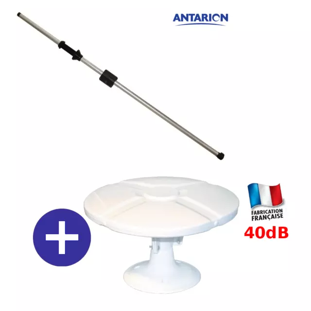 ANTENNE OMNIDIRECTIONNELLE TONNA POUR CAMPING CAR + MAT ANTARION 160cm