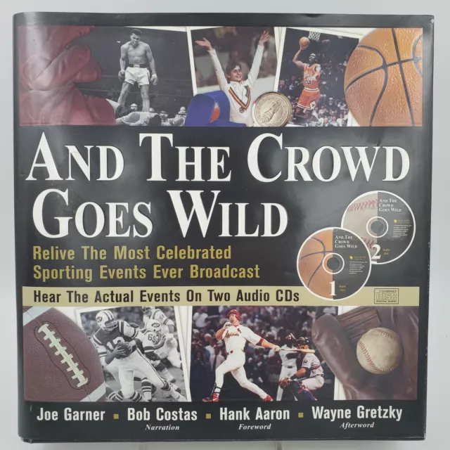 "AND THE CROWD GOES WILD" sporting events book & C.D. 's