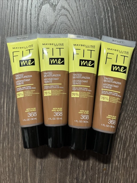 Lot of 4 Maybelline New York Fit Me Tinted Moisturizer Shade 368