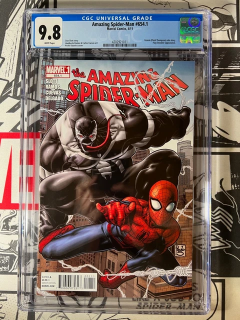 Amazing Spider-Man #654.1 CGC 9.8 1st solo Flash Thomson as Venom 2011 agent