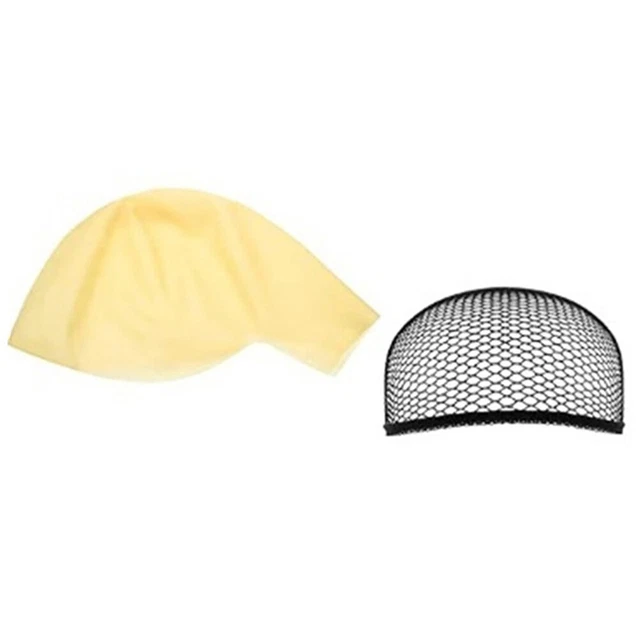 (with Net For Children)Latex Bald Head Wig Cap Fancy Dress Makeup Costume