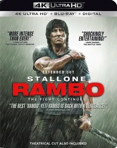 Rambo [New 4K UHD Blu-ray] With Blu-Ray, 4K Mastering, Digital Copy, Dolby, Su