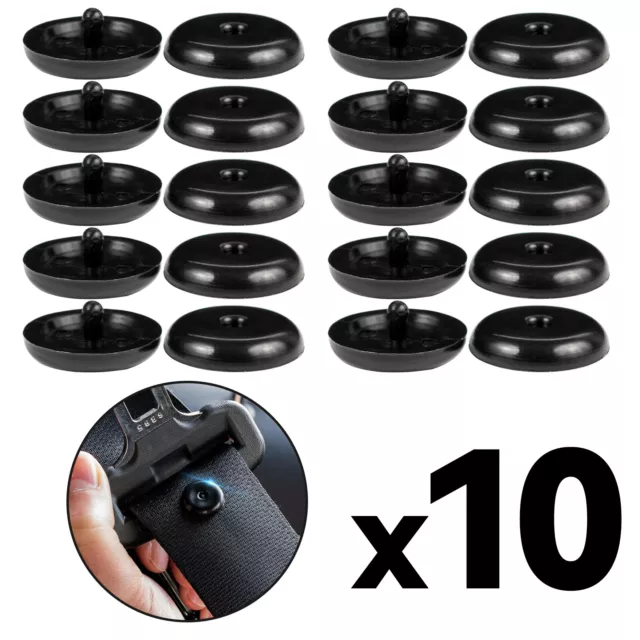 10Pair Car Clips Seat Belt Stopper Buckle Holder Fasteners Stop Button Universal