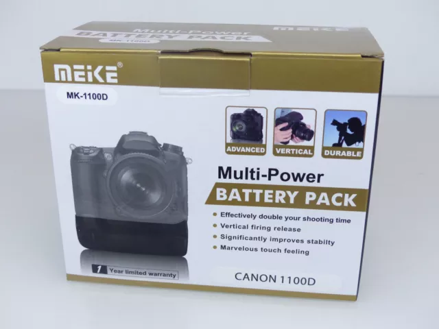 Meike Batteriegriff Akkugriff Batterie Battery Pack Griff für Canon 1100D NEU #M