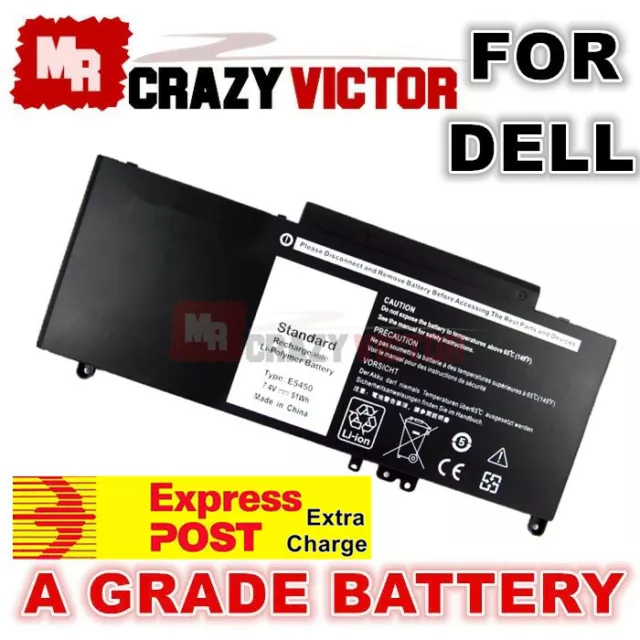 Battery for Dell Latitude E5250 E5450 E5550 8V5GX WYJC2 F5WW5 7V69Y G5M10 RYXXH
