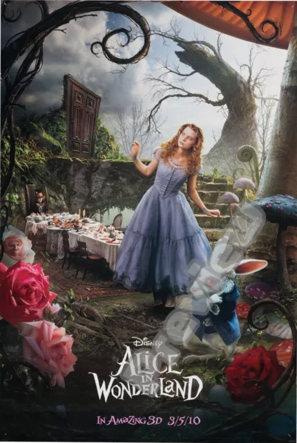 Alice in Wonderland Disney Adventure Film Movie Print Poster Wall Art Picture A4