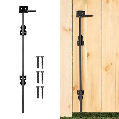 18 Cane Bolt Heavy-Duty Gate Drop Rod Gate Latch to the Ground for Wooden Fence