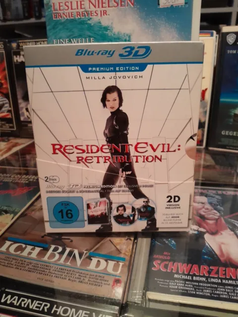 Resident Evil Retribution 2 Discs  3D Bluray Digipack Milla Jovovich Zombie Kult