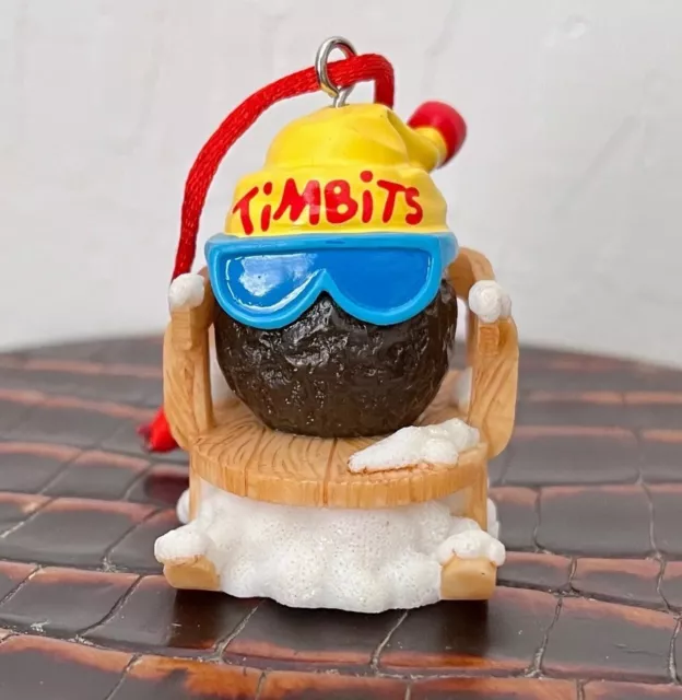 TIM HORTONS CHRISTMAS Ornament Timbit Donut Hole Sledding Collectible