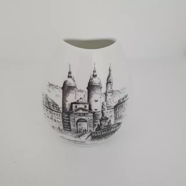 AK Kaiser Porcelain Bud Vase W Germany, Heidelberg, Excellent Condition
