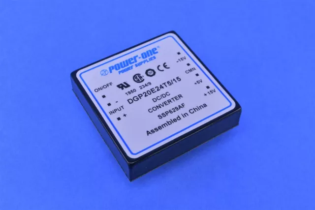 Power One Module DC-DC 3-Out 5V/15V/-15V 2.5A/0.25A/-0.25A 20W 7-P DGP20E24T5/15