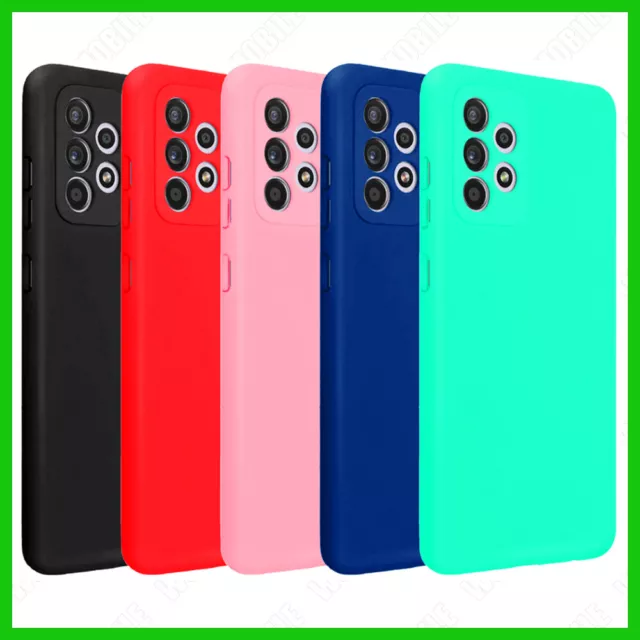 Cover per Samsung Galaxy A52s 5G Silicone Custodia Protezione Pellicola Vetro