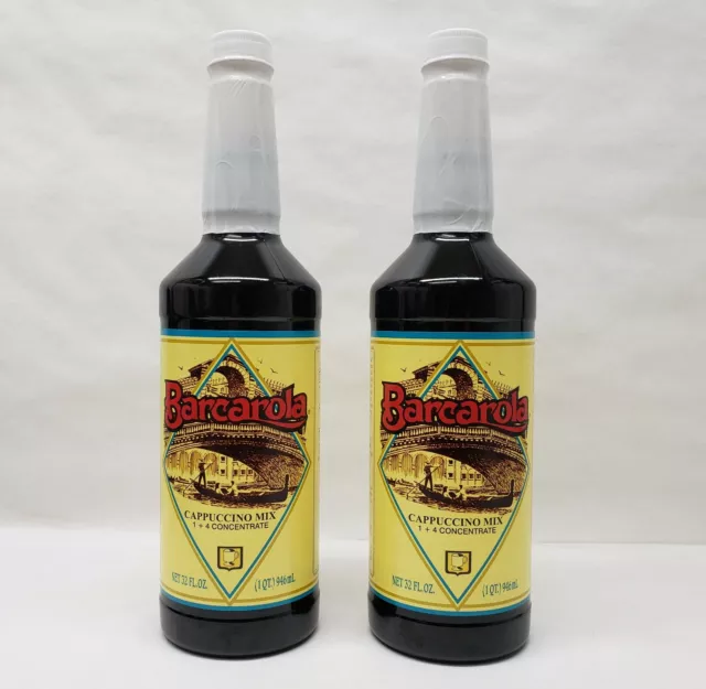 (2 Pack) Gourmet CAPPUCCINO COFFEE SYRUP 32oz Coffee Drink & Italian Soda Flavor