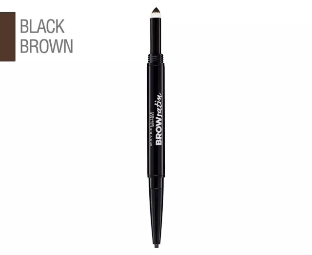 Maybelline Brow Satin Eyebrow Pencil + Powder Duo 05 Black Brown