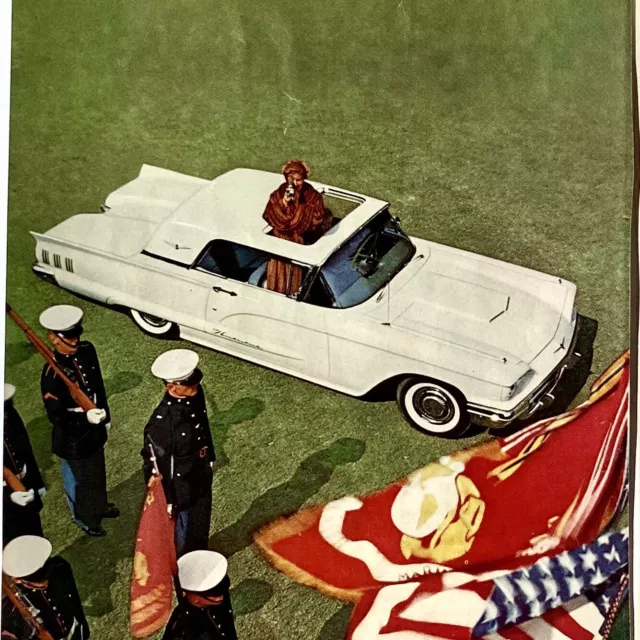 Vintage 1960 Ford Thunderbird Original 2Page Magazine Classic Car Color Print Ad