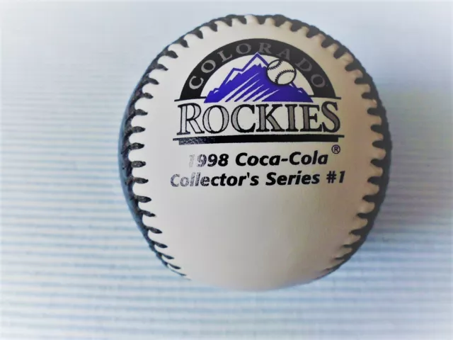 1 Coca Cola Colorado Rockies #1 Von 1998 Baseball Mit Aufgedruckten Autogrammen