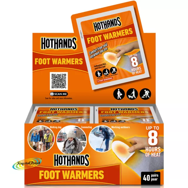 Hot Hands HotHands Feet FOOT WARMERS = 40 PAIRS