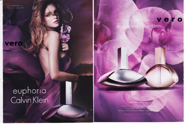 print ad CALVIN KLEIN EUPHORIA 2014 parfum cologne Natalia Vodianova smell strip