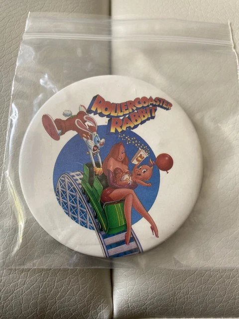 ROGER RABBIT ROLLERCOASTER Jessica Rabbit Baby Herman 3” Pin Back ...