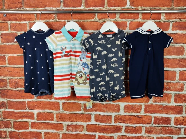 Baby Boys Bundle Age 3-6 Months Jasper Conran Next Romper Babygro Rabbit 68Cm