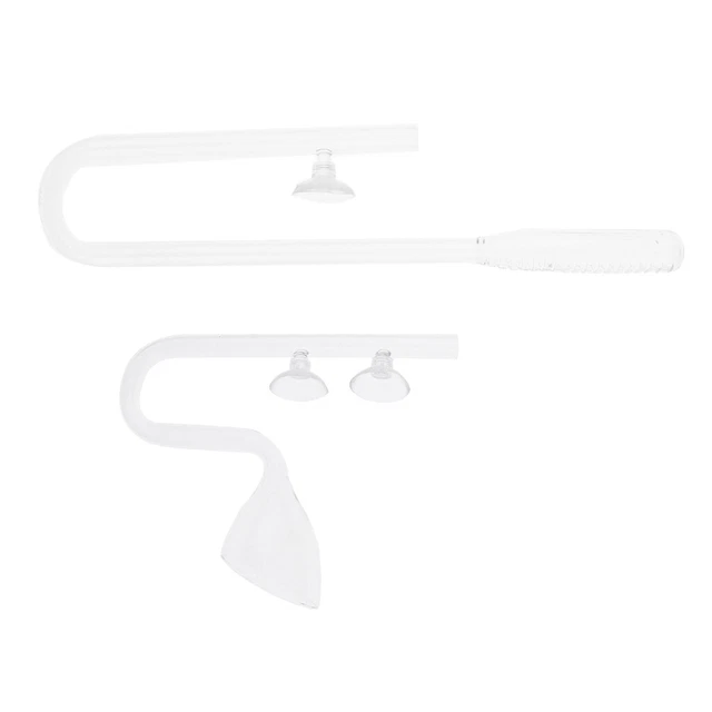 JARDLI Glas Lily Pipe Auslauf mit Skimmer Oberflächenabzug für bepflanztes Aquarium (13mm für 12