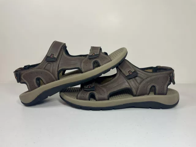 NEW! Khombu Men's Noah Sandals Strap Open Toe Brown