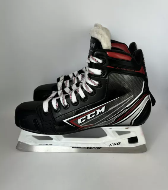 CCM Jetspeed FT460 Junior Jr Goalie Skates Size 4.5 D, Shoe Size 5.5, EUC