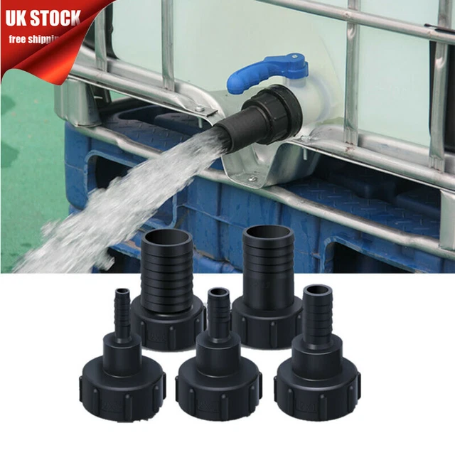 Adaptateur IBC 2" NPS 60 Mm Vers 3/4" BSP | Connecteur Pour Réservoir D'eau D'irrigation Jardin | Inclus Adaptateur Laiton GHT - 3