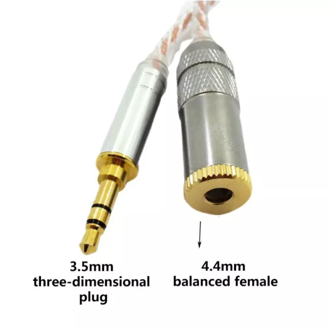 HiFi 2.5mm Balance to 2.5mm 4.4mm Balance Cable Male to Male Aux Cord