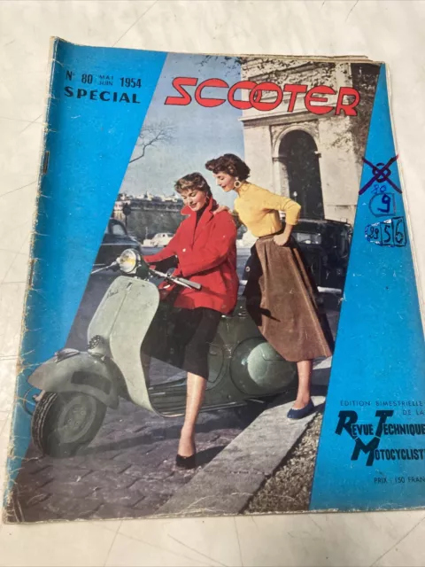 Review Tecnical Biker N° 80 1954 Special Scooter,Cabri Bernardet Rtm Etc