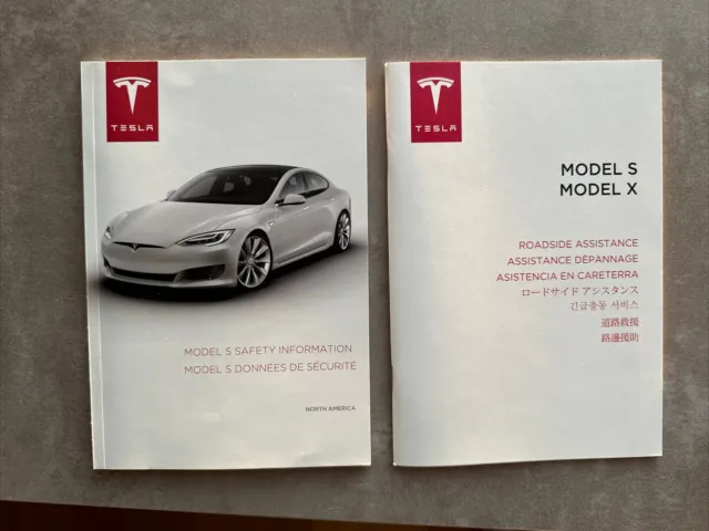 Tesla Model S Owners Manual W/ Roadside Assistance And Safety Info Guide