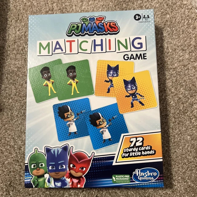 MATCHING GAME Hasbro Brand Board Gaming W/ PJ Masks Design And Theme