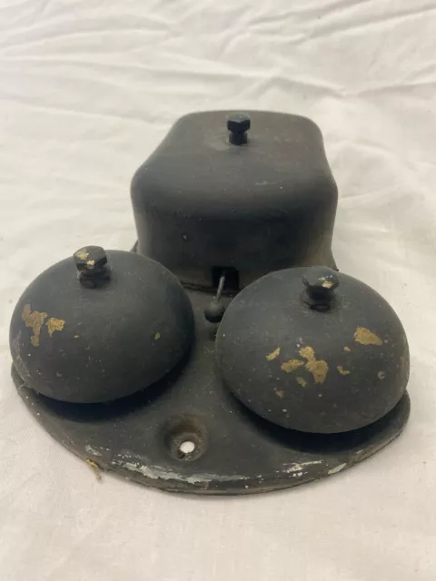 Vintage GPO 64D Telephone Extension Bell. Double Brass Bells -NT3