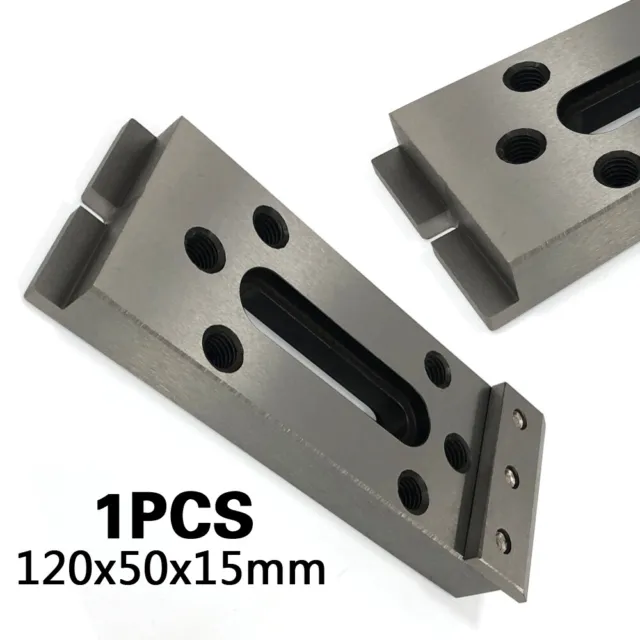 1Pcs High Quality Wire EDM Stainless Steel CNC Fixture Tool Silver 120x50x15 mm