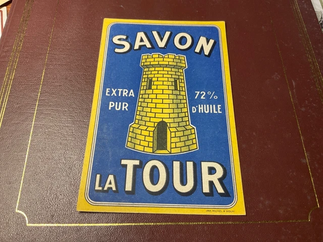 cartes postales publicitaires, illustrateur à définir, savon, La Tour