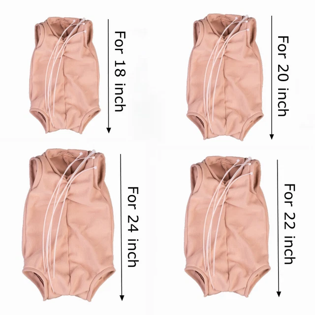 Cloth Body for 18"-24" Reborn Baby Dolls Kits DIY Newborn Doll Supply Full Limbs