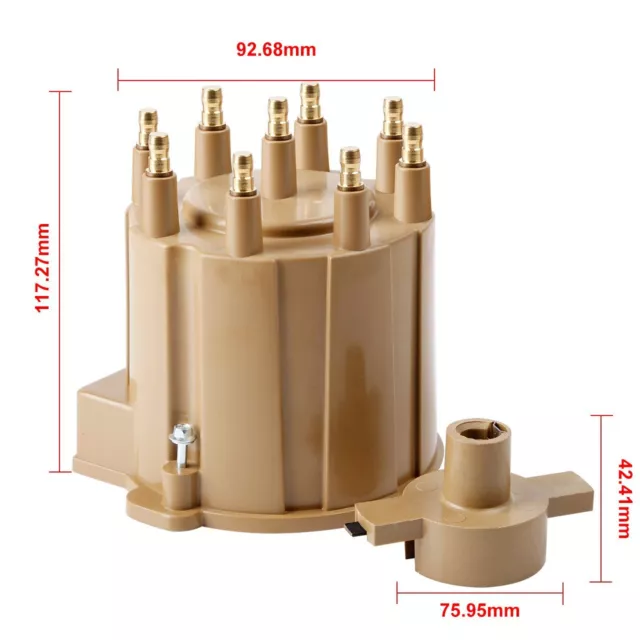 HEI Distributor Cap Rotor Button Set For Chevy GMC Pontiac 305 350 454 5.0L 5.7L
