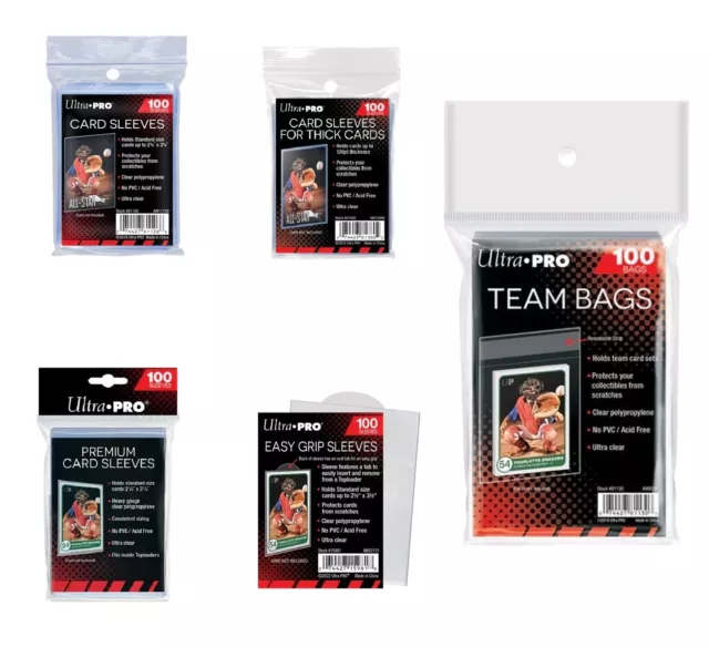 Ultra Pro Fundas Cartas - Economica - Gruesa - Easy Grip - Platinum - Team Bag -