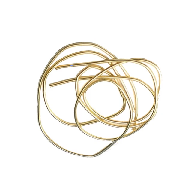 Cable de cuentas reforzado dorado francés mediano de 0,9 mm 14", Gimp, lingotes