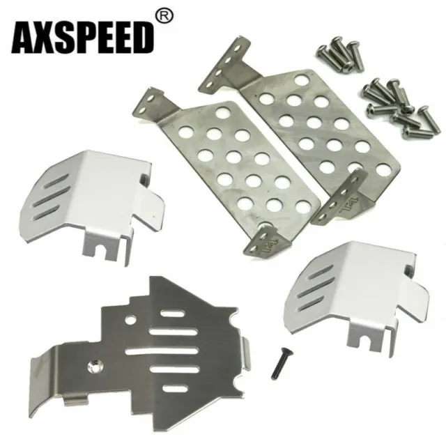 AXSPEED 5PCS/SET Chassis Axle Armor Plate Protector For TRX4 1/10 RC Car