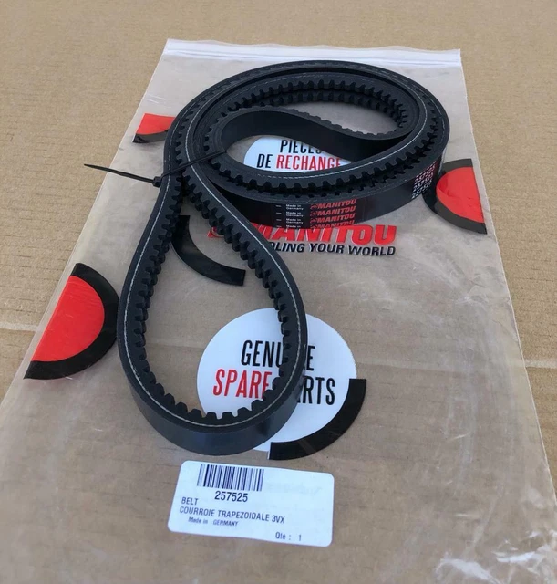 Manitou Courroie trapèze ventilateur d'origine 257525 pour télescopique MT 1740
