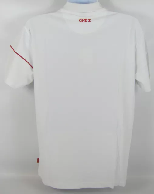 VW GTi COLLECTION MENS WHITE RED POLO T SHIRT – GENUINE VOLKSWAGEN MERCHANDISE 3