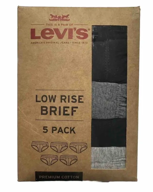 Men's Equipo 5-Pack Low Rise Briefs (Blue-Black) No Fly Premium