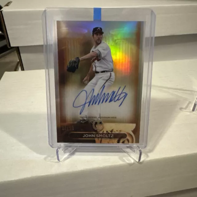 JOHN SMOLTZ 2024 TOPPS TRIBUTE PILLARS OF THE GAME #'d /99 BRAVES AUTO