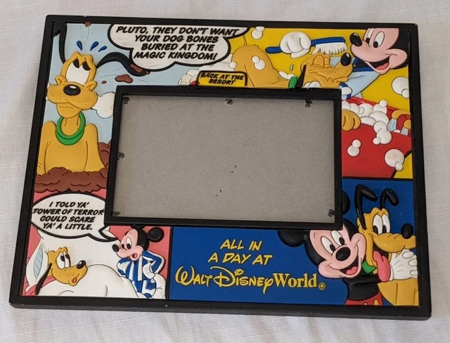 DISNEY WORLD COMIC Cell Style Rubberized Picture Frame with Mickey ...