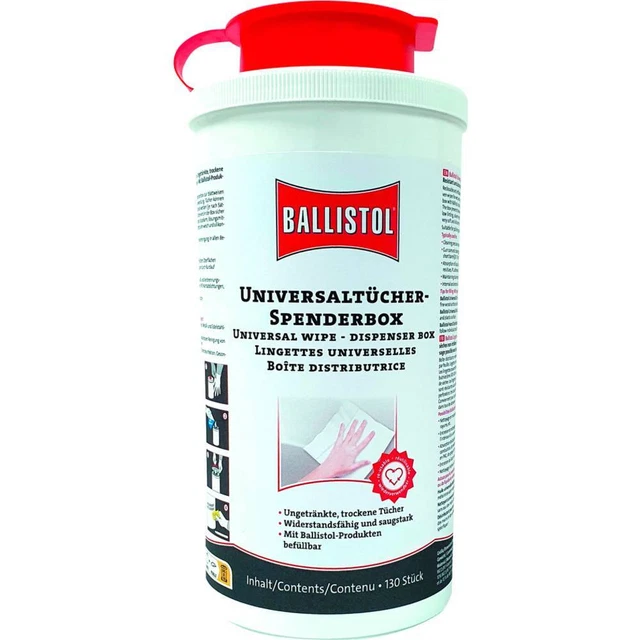 Ballistol Scatola dispenser con 130 panni asciutti 25097 1 pz.