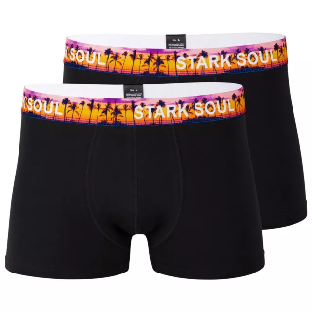 Neu Stark Soul Herren Retroshort aus 95% Baumwolle, SUNSET Sommer, 2er Pack