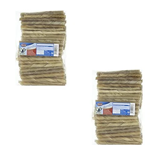 Trixie Rouleaux à mâcher torsadés pour Chiens 12 cm ø9-10 mm | Lot de Deux | ...
